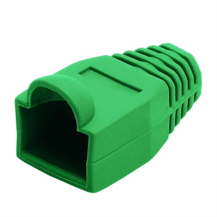 Cmple 50-Pack RJ45 Strain Relief Boots, RJ45 Boots for Cat6, Cat5e Ethernet RJ45 LAN Cable Connector Boots Cover - 50 PCS, Green