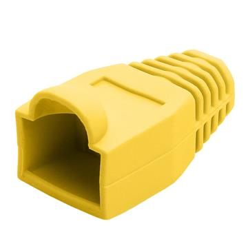 Cmple 50-Pack RJ45 Strain Relief Boots, RJ45 Boots for Cat6, Cat5e Ethernet RJ45 LAN Cable Connector Boots Cover - 50 PCS, Yellow