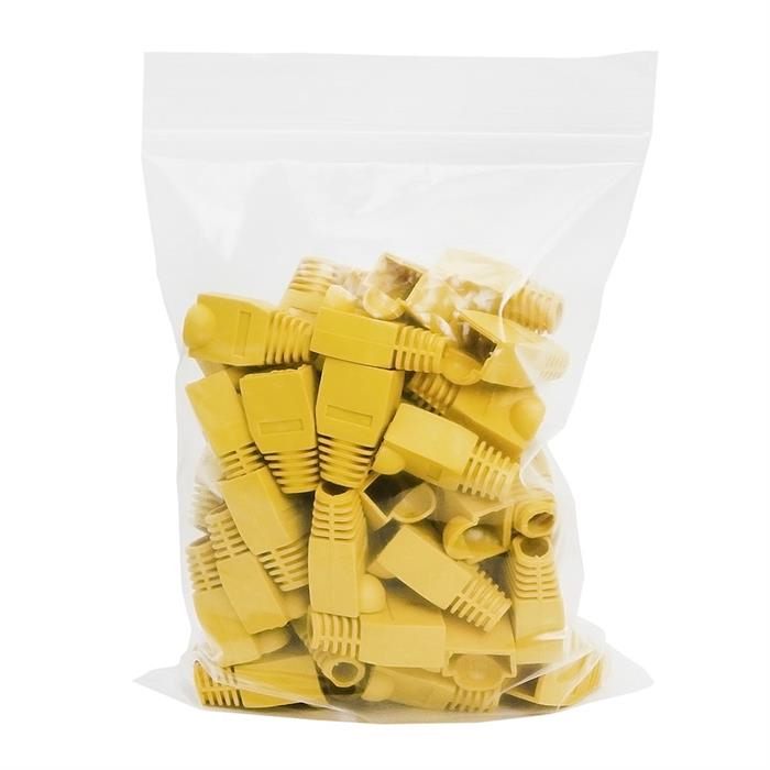 Cmple 50-Pack RJ45 Strain Relief Boots, RJ45 Boots for Cat6, Cat5e Ethernet RJ45 LAN Cable Connector Boots Cover - 50 PCS, Yellow