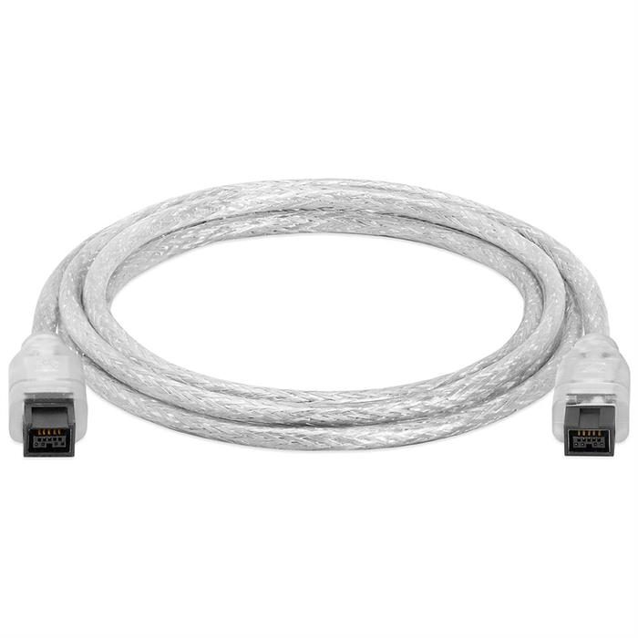Cmple - 6FT FireWire 800 BETA 9-Pin/9-Pin - IEEE 1394b High Speed Firewire 9 Pin to 9 Pin Cable for MacBook Pro, Computer Laptop PC to JVC Sony Camcorder - 6 Feet Clear