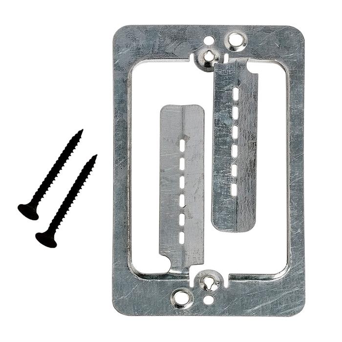 Cmple - Drywall Bracket Single-Gang Standard Wall Plate - Includes Drywall Screws – Metal