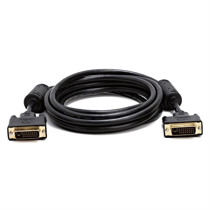 Cmple - DVI Cable 10ft, DVI to DVI Dual Link Monitor Cable Digital (24+1) Male DVI Cable for Gaming PC, Laptop, Projector, DVD, Monitor - Black