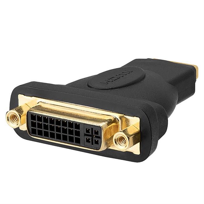 HDMI Female To DVI-D Female Adapter with Gold Plated Connectors