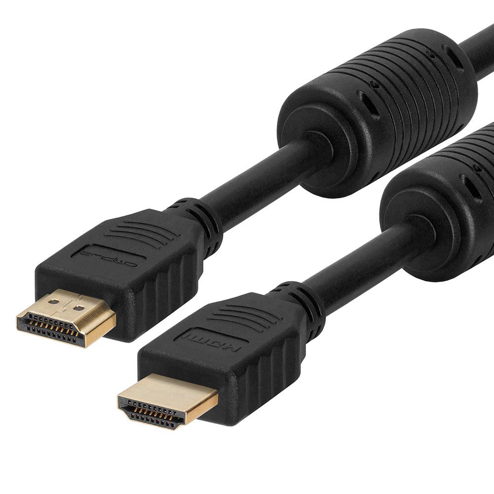 Kvinde Energize Hurtigt 28 AWG High Speed HDMI Cable with Ethernet and Ferrite Cores – 3 Feet