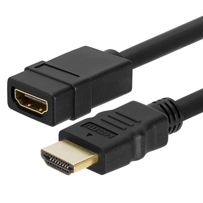 Cmple - HDMI Extension Cable Male to Female Support 3D 4K x 2K Resolution HDMI Cable Extender with Ethernet - 1.5 Feet