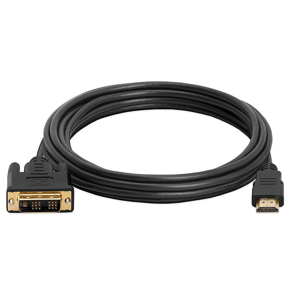 DVI-D Male to Male Cable Gold Digital - 15Feet