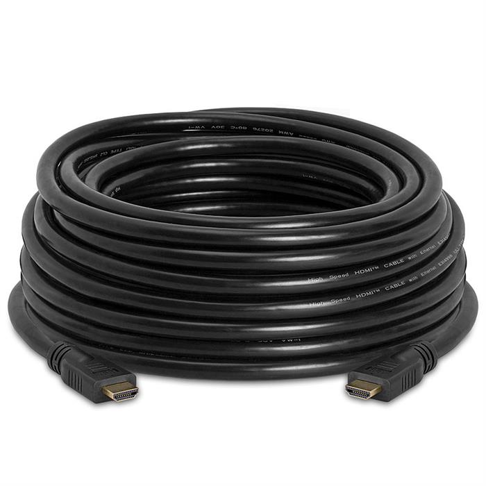Cmple - High Speed HDMI Cable 40 FT for In-Wall Installation with 4K 60Hz, Ethernet, 2160p, 3D, HDR (ARC), Ultra HD - 40 Feet, Black