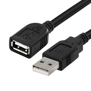 USB 2.0 A Male To A Female Extension Cable - 3 Feet Black	
