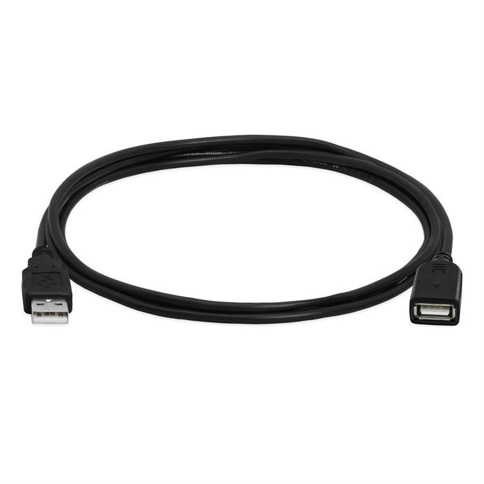 Cmple - High Speed USB 2.0 Extension Cable - Flexible USB Extender Cord - A Male to A Female Adapter Cable - 6FT Black