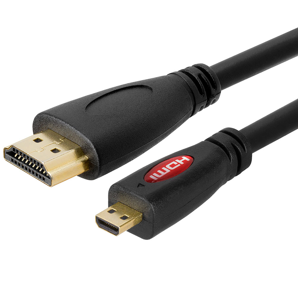 Samler blade gør ikke dal Micro HDMI to HDMI cable Gold Plated - 3 Feet