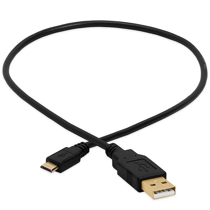 Cmple - Micro USB Cable 1.5ft Male to Male Micro USB Charging Cable Data Sync USB to USB Cable for Android Phone, Laptop, PC, Tablet, Car GPS, Power Bank - Black