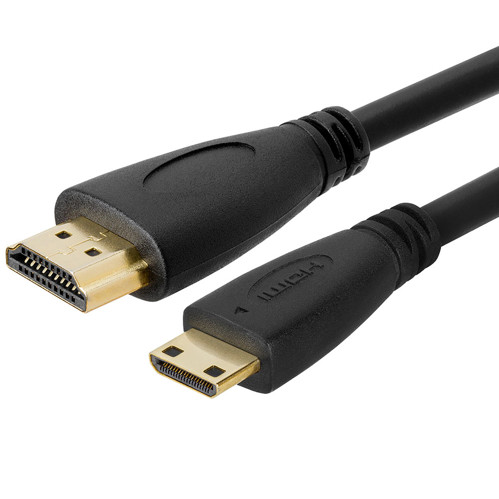 sydvest seng tromme Mini-HDMI to HDMI Specification 1.3a Cable - 3 Feet