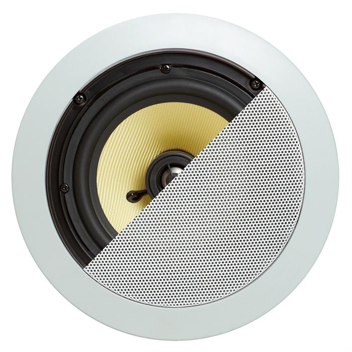 In Wall 6.5” Dual 2-Way Audio Stereo Sound Speakers - UV coated sound deadening ABS frame