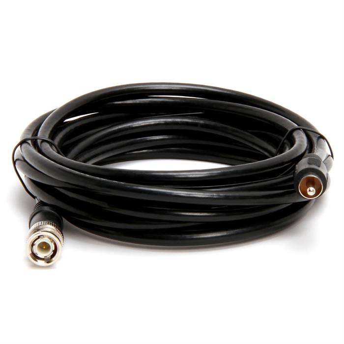 Cmple RG59U 12 Feet BNC Male to RCA Male, 75 Ohm, Coaxial BNC to RCA Video Cable, Black, (449-N)
