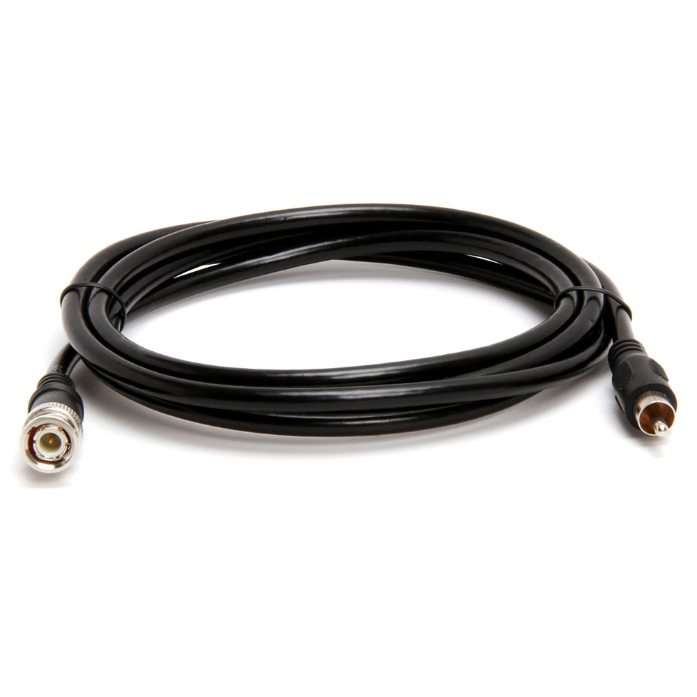 BNC to RCA Male to Male Cable RG59U Coaxial 75ohm Black LOT 