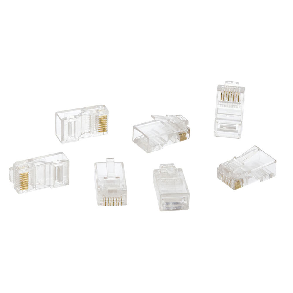 Cat 6 RJ45 Modular UTP Network Connector Plug Solid Conductor Type