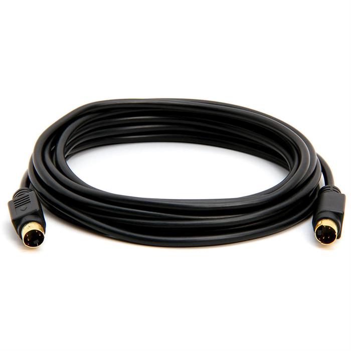 Cmple - S-Video Cable Gold-Plated (SVHS) 4-PIN SVideo Cord - 12 Feet