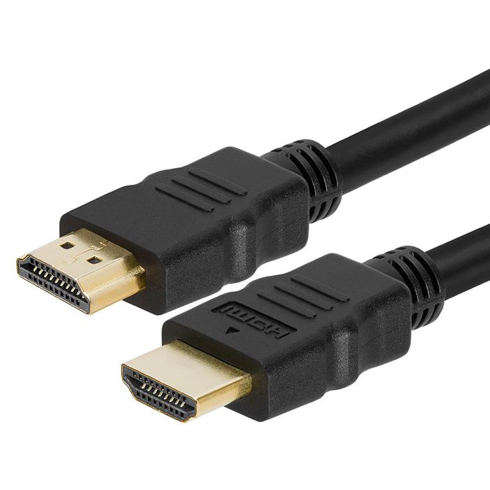 HDMI Kabel 0,5m High Speed with Ethernet A-Stecker 3D FULL HD TV 4K vergoldet 
