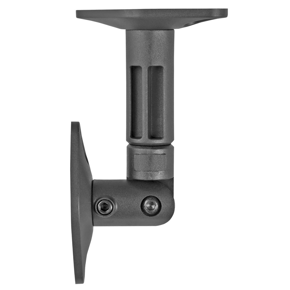 1 Pair Black Cmple Adjustable Tilt and Swivel Ceiling Wall Speaker Brackets Universal Speaker Wall Mounts for Satellite Speakers 