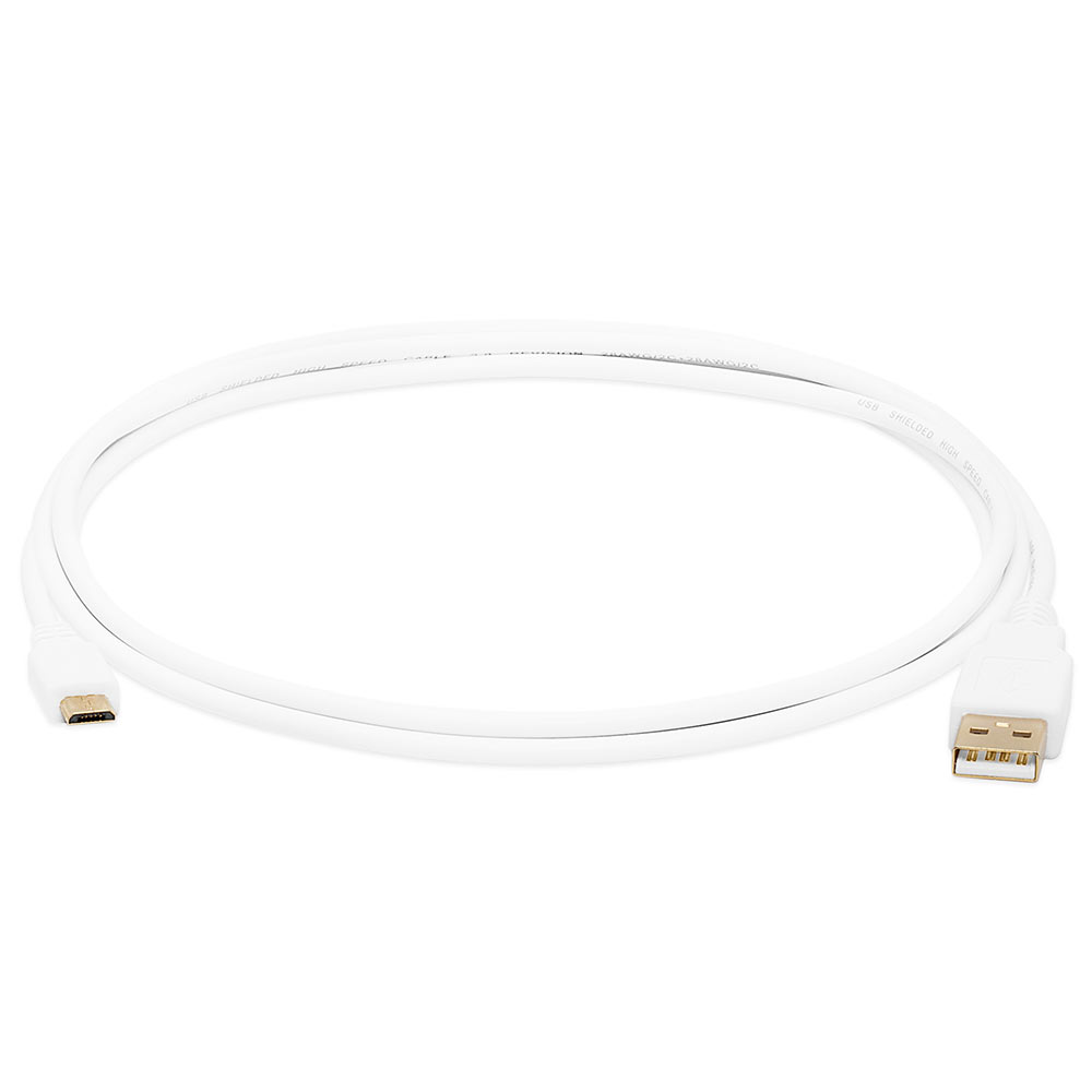 Type A Male to Mini B USB Cable White Color Cmple BC63078 6 Feet USB 2.0 Cable 