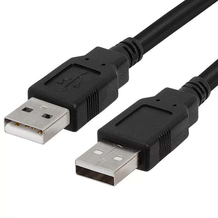 USB 2.0 A Male To A Male High-Speed 480 Mbps Cable - 6 Feet Black