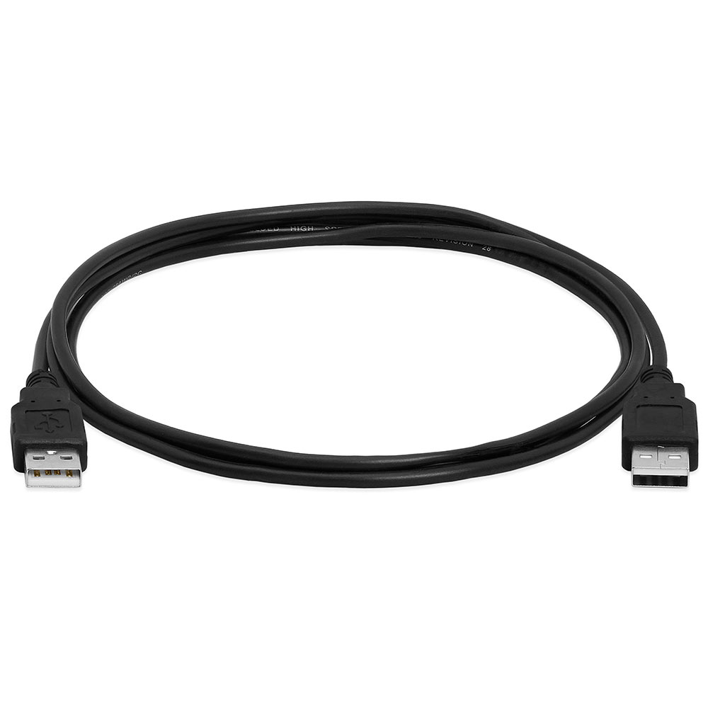 klassisk at lege milits USB 2.0 A Male To A Male High-Speed 480 Mbps Cable - 6Feet Black