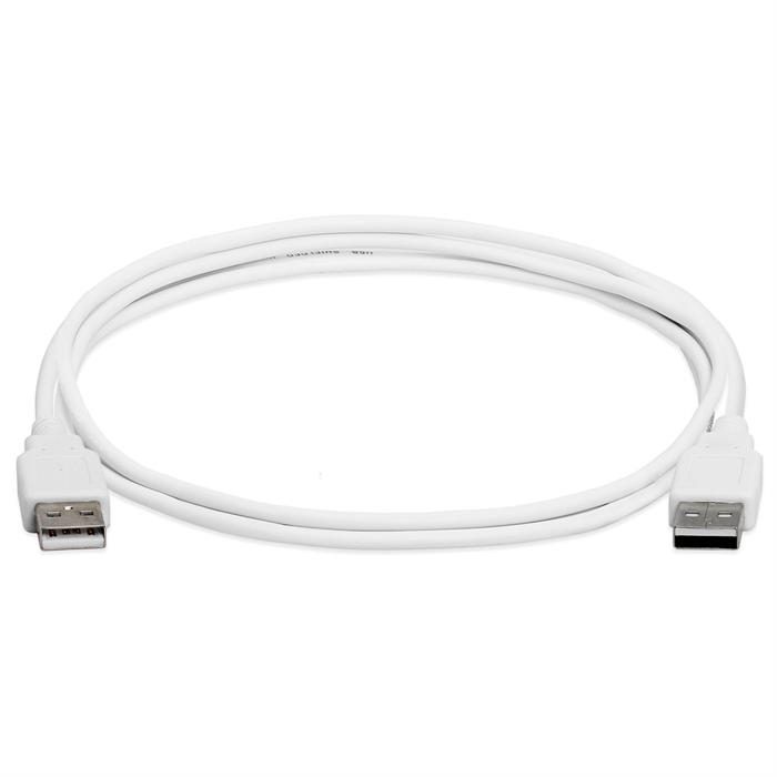 Cmple USB 2.0 Male to Male Cable High-Speed USB 2.0 A to A Extension Cable for Data Transfer – 6 Feet, White