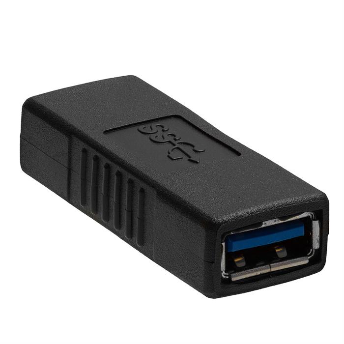 Cmple - USB 3.0 Adapter A Female to A Female Adapter, SuperSpeed USB 3.0 Coupler, (USB Female to Female Adapter), 3.0 USB Type-A to USB Type-A Extender, Black