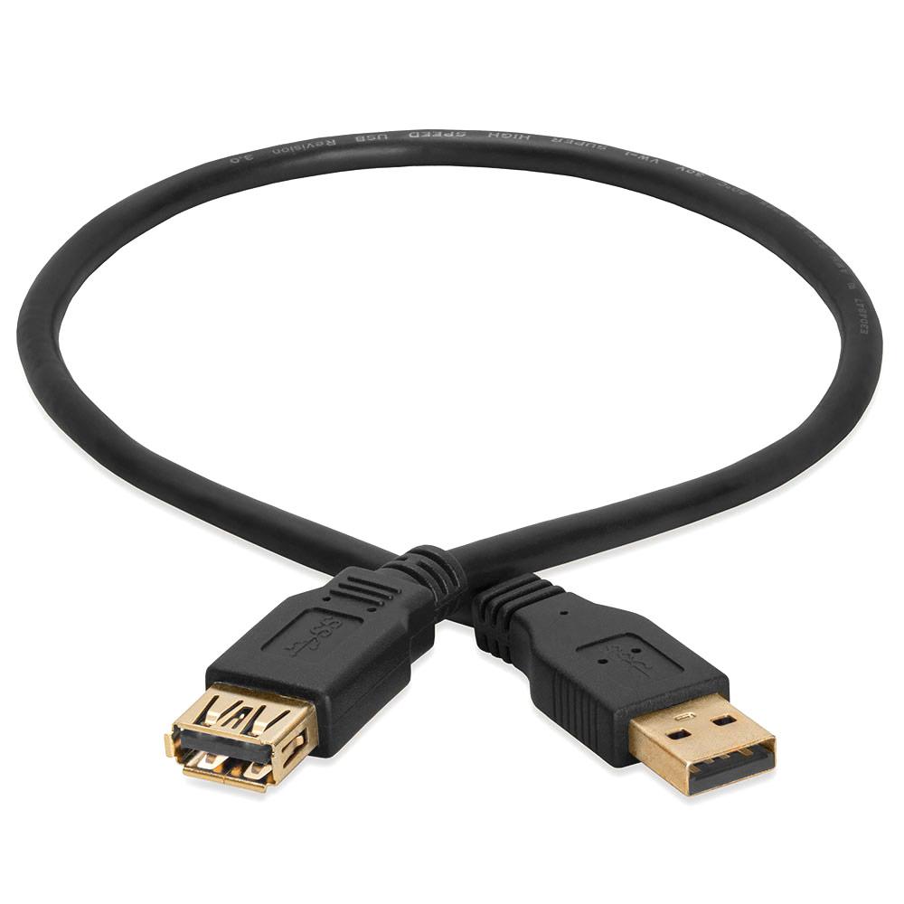 social Gladys begynde USB 3.0 A Male to A Female extension cable gold-plated - 1.5Feet