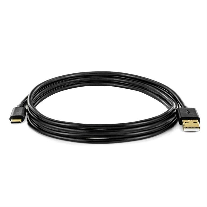 Cmple USB Type-C to USB-A 2.0 Male Charger Type C Fast Charging Cable - 10 Feet Black