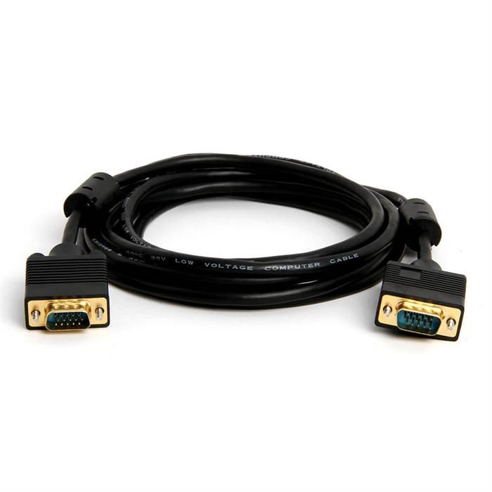 Cmple - VGA SVGA Cable Gold Plated Connectors Male to Male Support Full HD Displays HDTVs Monitors Projectors - 10 Feet