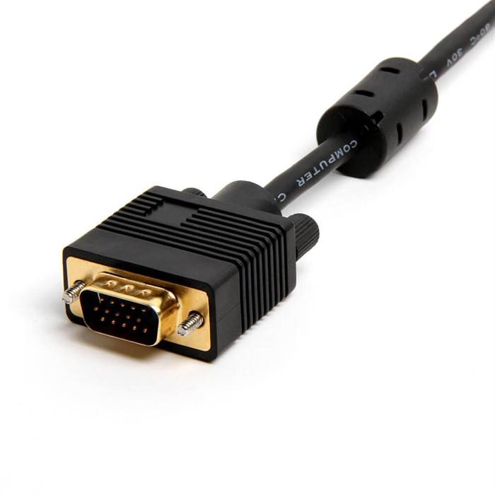Cmple - VGA SVGA Cable Gold Plated Connectors Male to Male Support Full HD Displays HDTVs Monitors Projectors - 6 Feet