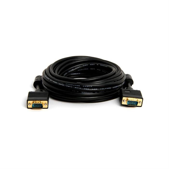 Cmple - VGA SVGA Cable Gold Plated Connectors Male to Male Support Full HD Displays HDTVs Monitors Projectors - 15 Feet