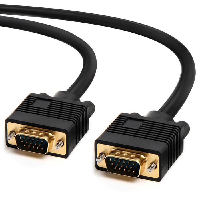 Cmple - VGA SVGA Cable Gold Plated Connectors Male to Male Support Full HD Displays HDTVs Monitors Projectors - 25 Feet