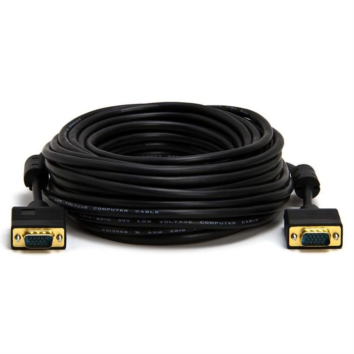 Cmple - VGA SVGA Cable Gold Plated Connectors Male to Male Support Full HD Displays HDTVs Monitors Projectors - 50 Feet