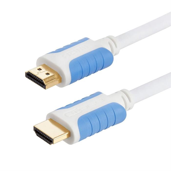 Cmple - White HDMI Cable 25FT - 4K HDMI 2.0 Cable Ultra High Speed HDTV Cord with 3D HDR & Ethernet channel HDMI to HDMI Male