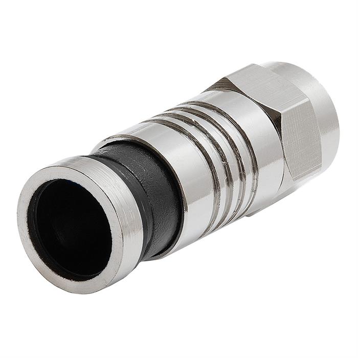 Compression F Type Connector for RG59 with Black Tail