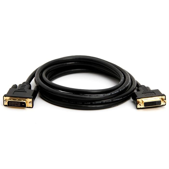 DVI-D Dual Link Extension Cable M/F – Gold Plated 10 Feet
