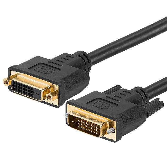 Aptii DVI-D Dual Link Splitter Cable Lead 22cm Gold