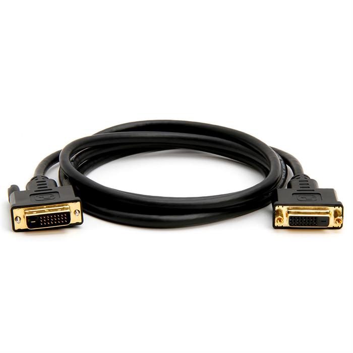 DVI-D Dual Link Extension Cable M/F – Gold Plated 6 Feet