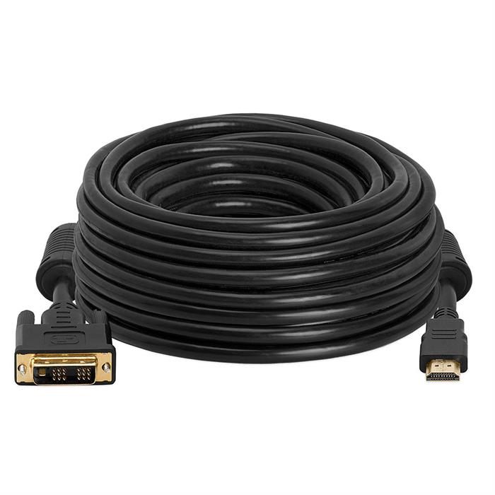 DVI-D Male to HDMI Male Cable Gold Digital HDTV - 75 Feet