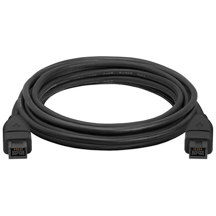 FireWire 800 BETA 9 Pin to 9 Pin Male To Male Cable 10 Feet Black