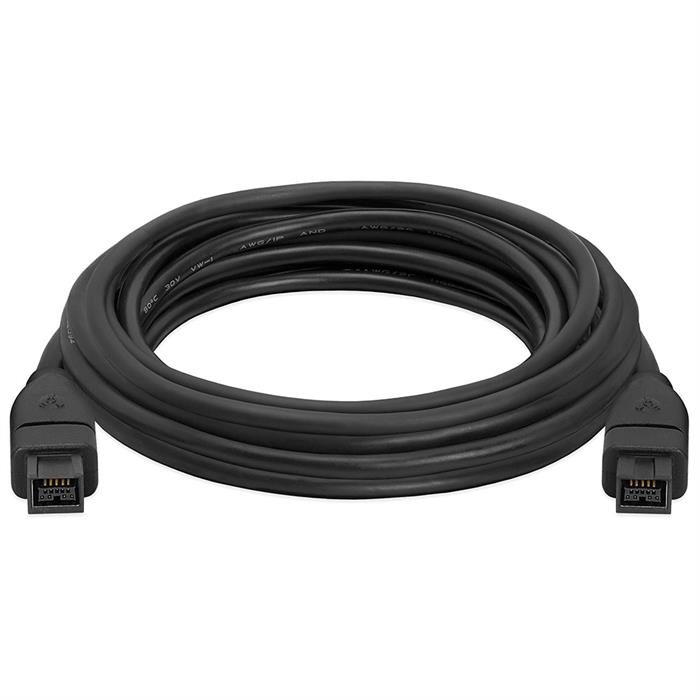 FireWire 800 BETA 9 Pin to 9 Pin Male To Male Cable 15 Feet Black