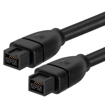 FireWire 800 BETA 9 Pin to 9 Pin Male To Male Cable 3 Feet Black