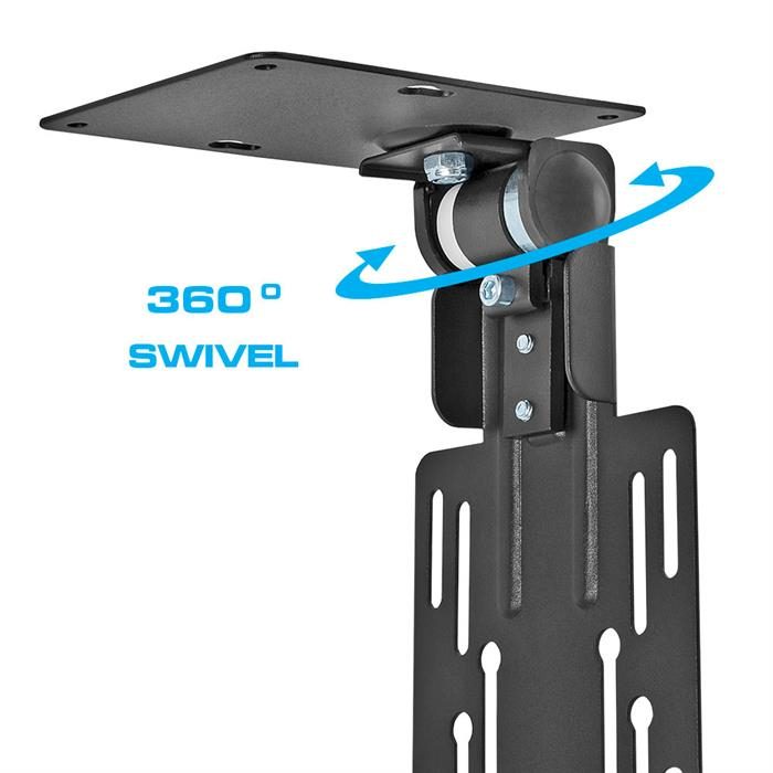 Folding LCD Ceiling/Cabinet Mount - 360 Degree Swivel