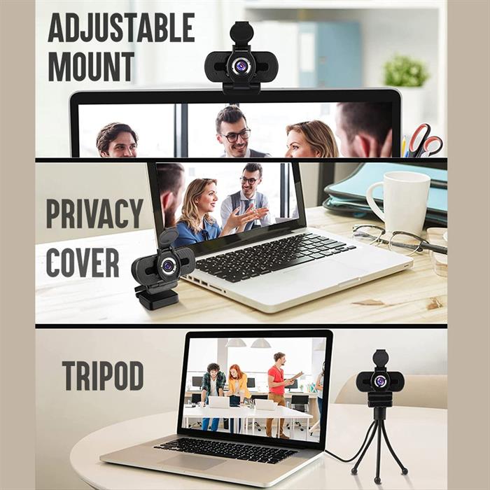 Webcam With Privacy Shutter And Tripod Stand
