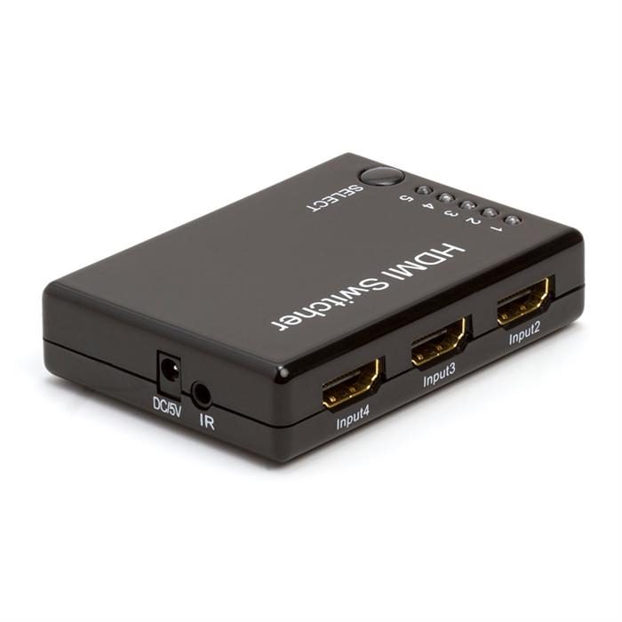HDMI 5 Ports Switch with Remote (5x1)