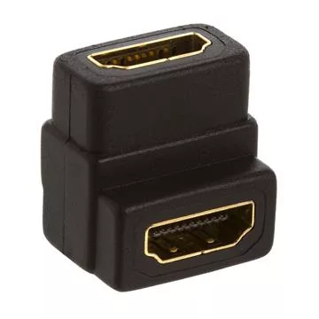 HDMI to HDMI Coupler Female - 90 Degree Gold Plated