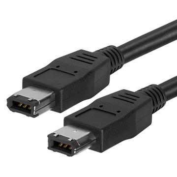 IEEE-1394 FireWire/iLink 6 Pin Male to Male DV Cable - 15 Feet Black