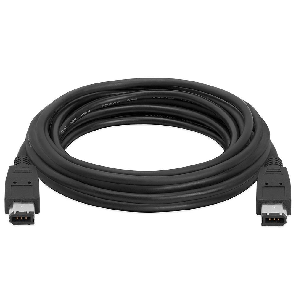 GearIT 15 FT 6 Pin to 6 Pin Firewire DV iLink Male to Male IEEE 1394 Cable